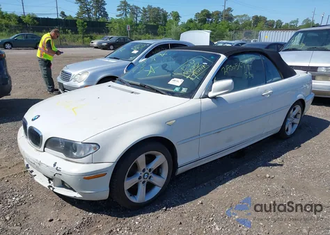 2006 BMW 325Ci из США, поврежденный, VIN WBABW33426PX84542